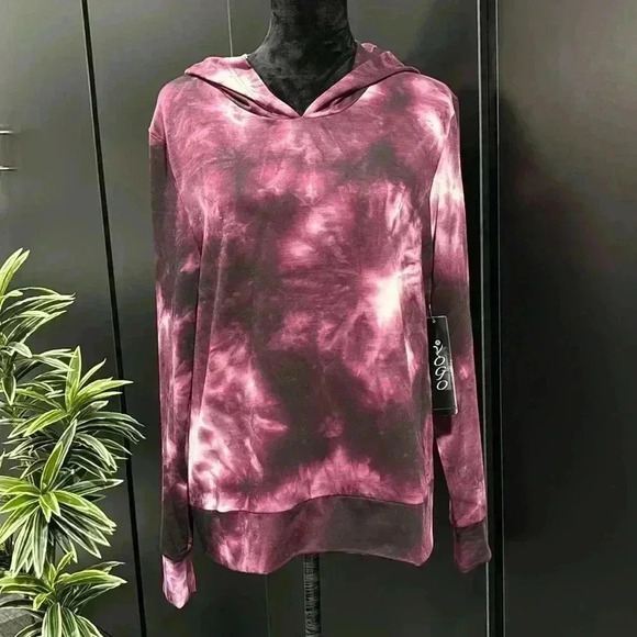 VOGO Athletica Hoodie pullover,moisture wicking, tie-dye,Lightweight,soft - Picture 1 of 8